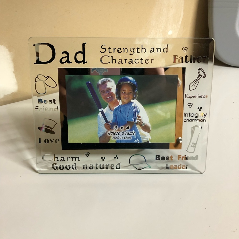 6x4 photo frame   This says Dad, Father and more sayings
